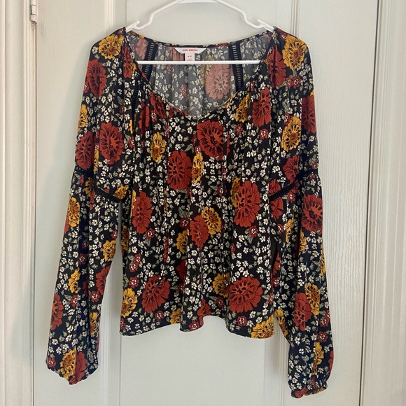 4 for $20 🖤 JOE FRESH Boho print peasant blouse - Picture 1 of 5